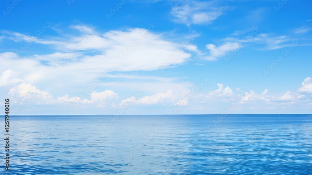 Obraz premium sky blue cloudy background