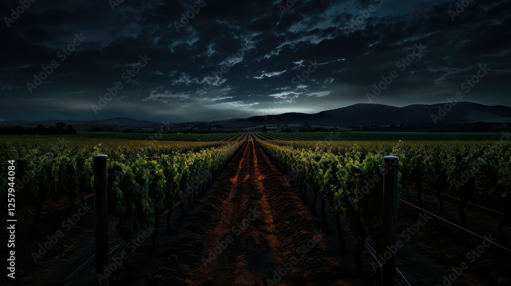Fototapeta premium dusk wine black