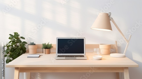 minimalist flat desk