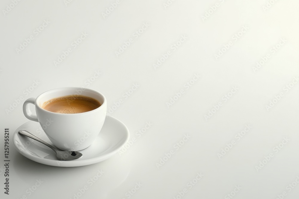 Savoring serenity single espresso experience minimalist tabletop contemporary beverage photography bright atmosphere close-up view coffee culture exploration Savoring serenity single espresso experience minimalist tabletop contemporary beverage photography bright atmosphere close-up view coffee culture exploration