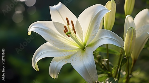 flower lillies white