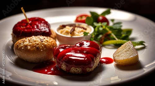 stuffed eggplant with tomato and basil