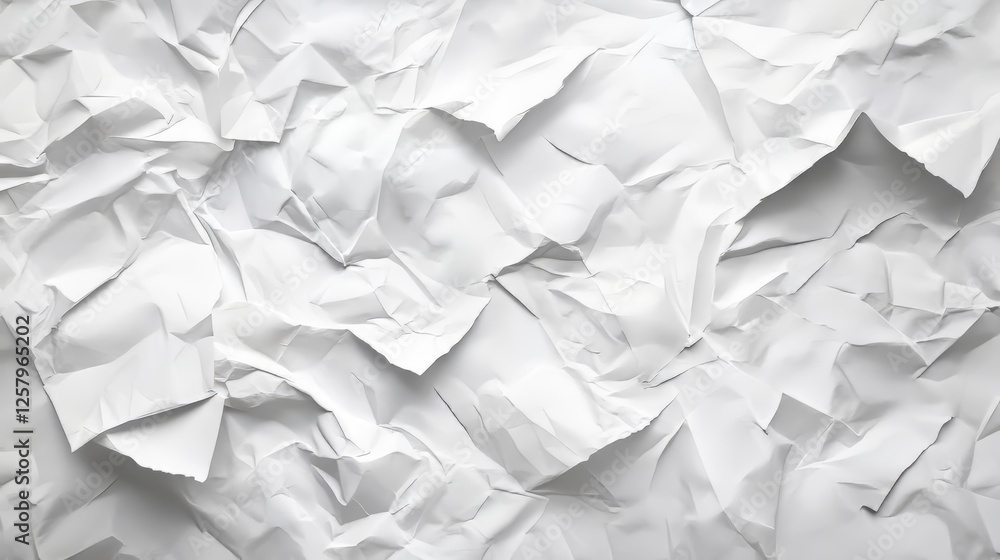 Obraz premium Wrinkled White Paper