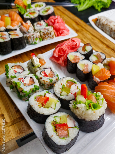 sushi, japanese food, seafood, umami, seaweed, japanese cuisine, sushi roll