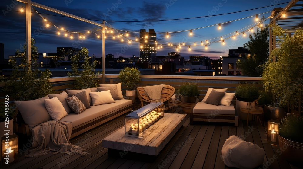 Obraz premium sky house stars