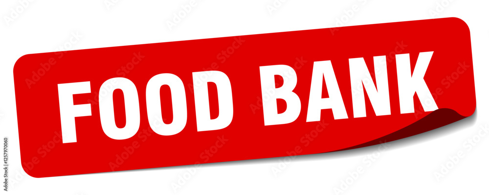 food bank sticker. food bank label food bank sticker. food bank label