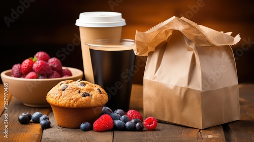 coffee brown bag breakfast