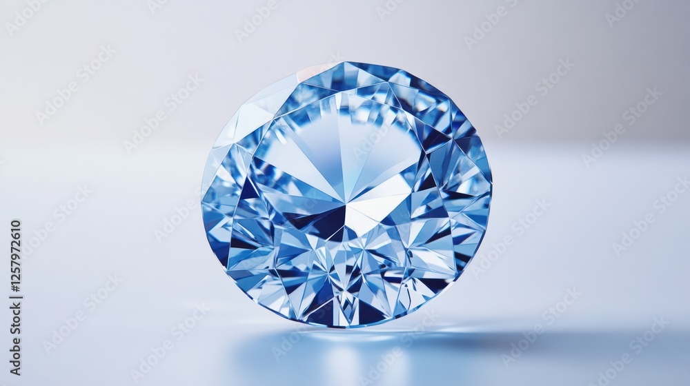 Blue Diamond, Elegant Gemstone, Luxurious Jewel