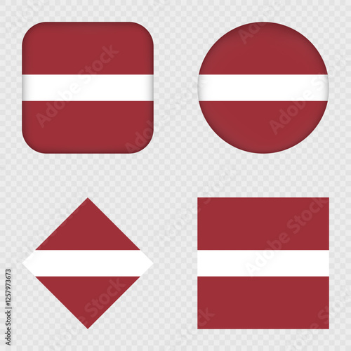 Free Download Latvia Flag Icons Pack. Vector illustration. - GFXLoad