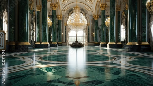 polished marble background green