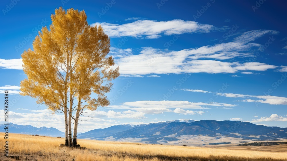 landscape aspen tree