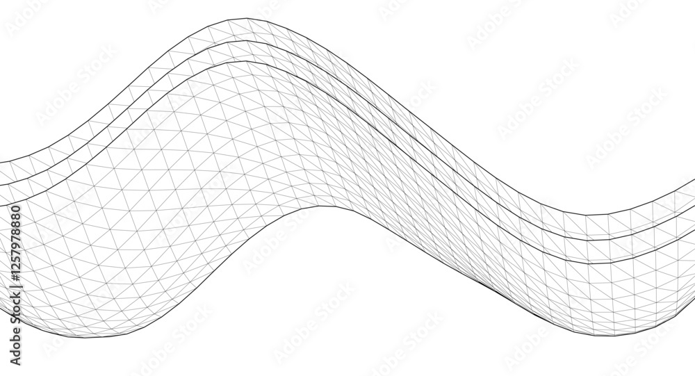 abstract graphic wavy surface 3d illustration abstract graphic wavy surface 3d illustration