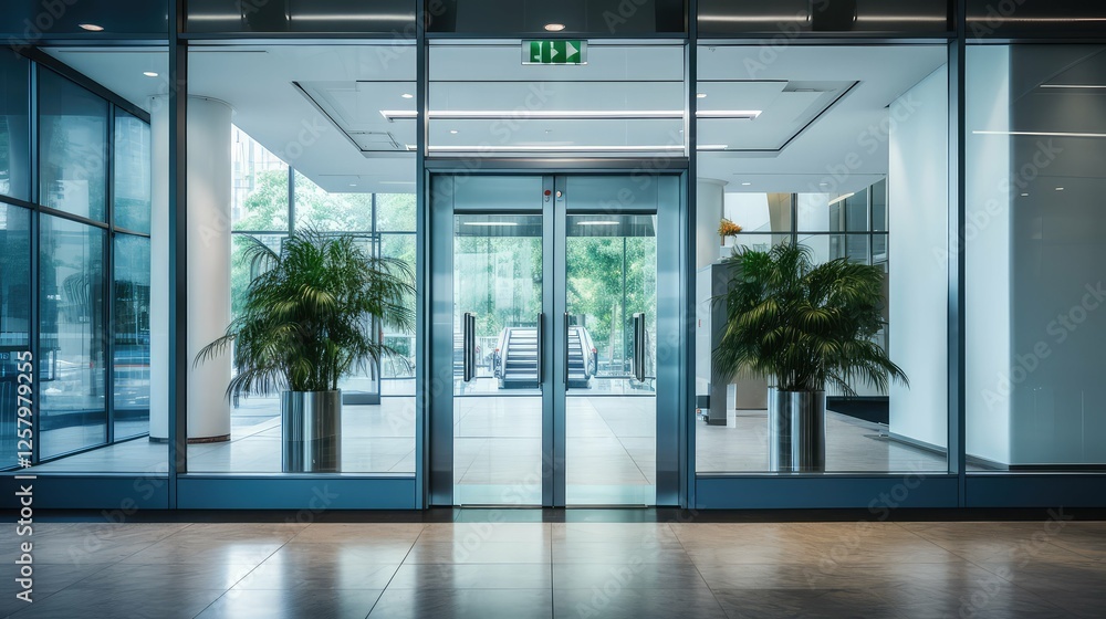 modern exit door modern exit door