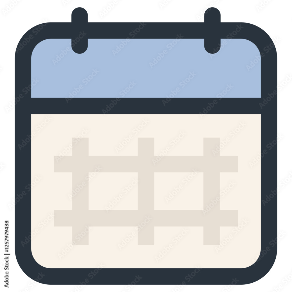 Obraz premium Calendar icon isolated on white background