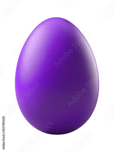 Vibrant purple Easter egg, Easter egg isolated on white or transparent background png image
