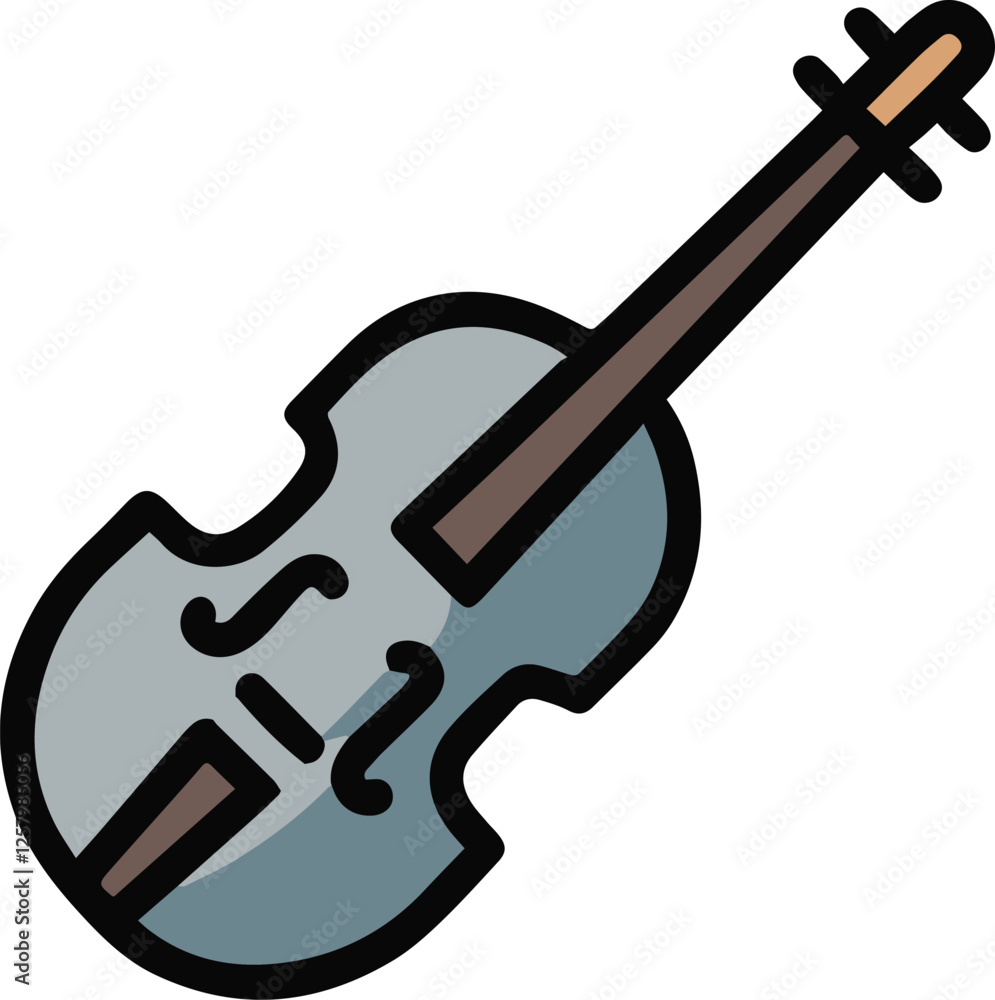 A cello isolated with white background. A cello isolated with white background.