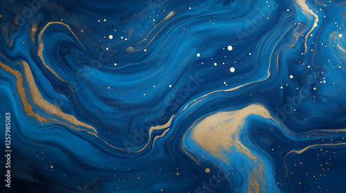 abstract blue background with water