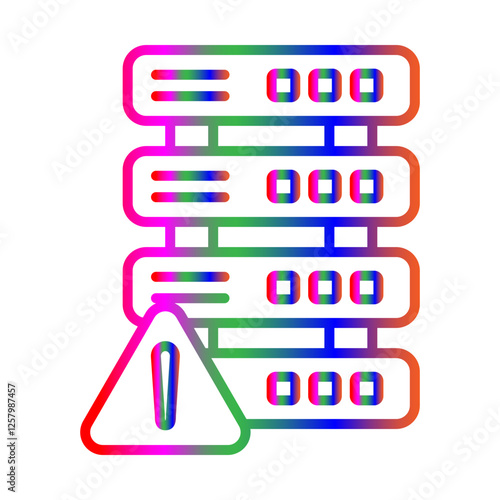 Server down line gradient icon