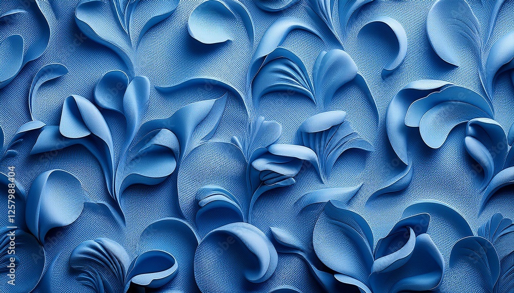 Obraz premium 優雅で抽象的な壁紙、背景（青色）