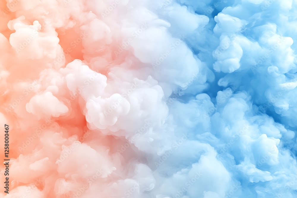 Fototapeta premium Vibrant abstract background texture clouds digital art colorful environment creative viewpoint