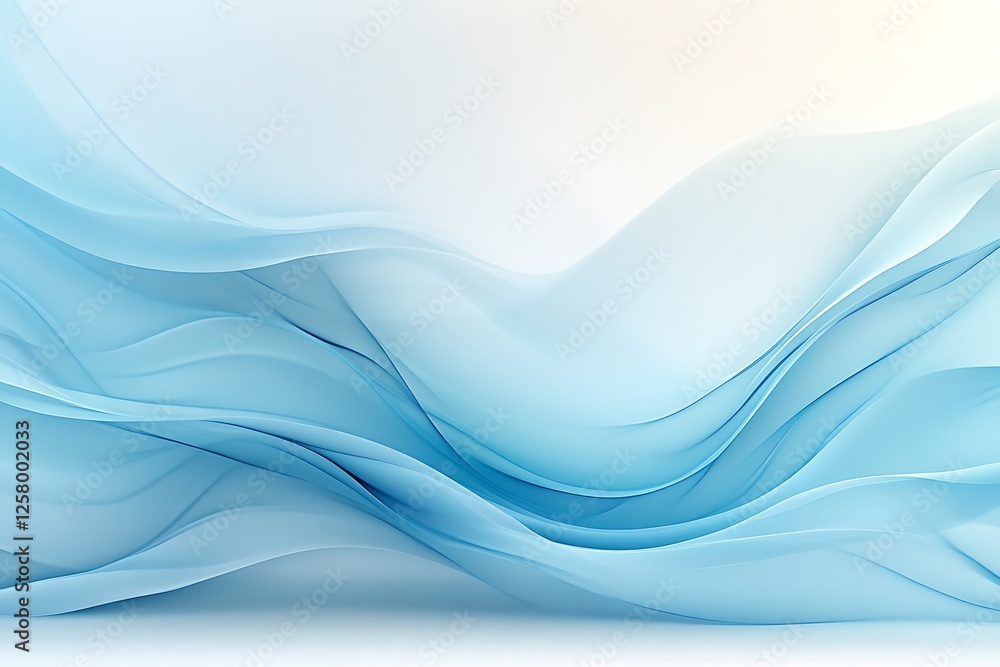 Digital art aesthetic abstract background of soft blue waves and minimalist design Digital art aesthetic abstract background of soft blue waves and minimalist design