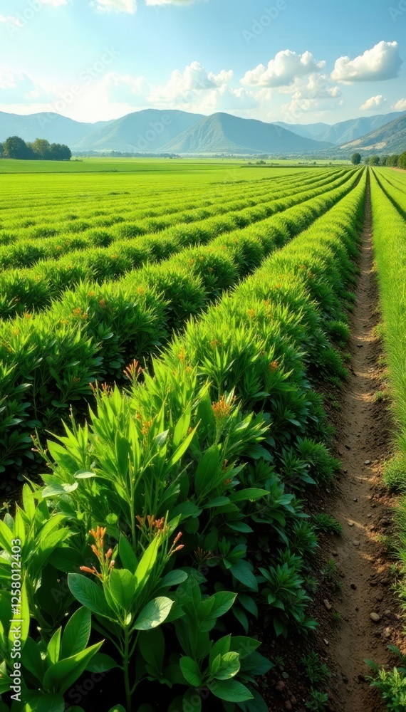 Intricate network of irrigation lines across a vast field, land, texture Intricate network of irrigation lines across a vast field, land, texture