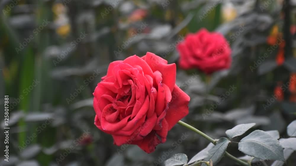 Rosa Lucieae Wichura's Rose with Vibrant Blooms and Lush Green Foliage Rosa Lucieae Wichura's Rose with Vibrant Blooms and Lush Green Foliage