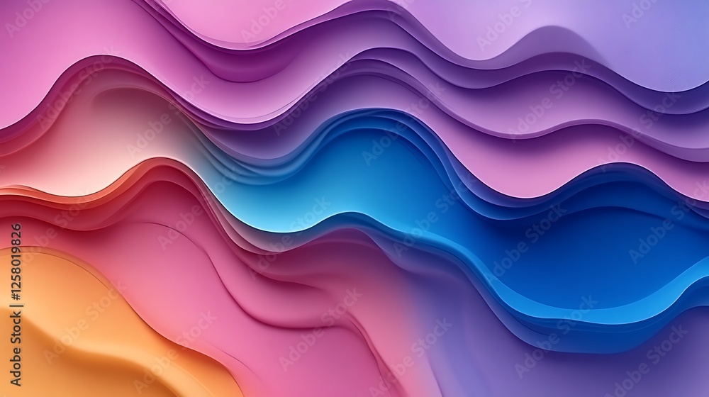 Abstract Colorful Waves Pattern Design Abstract Colorful Waves Pattern Design