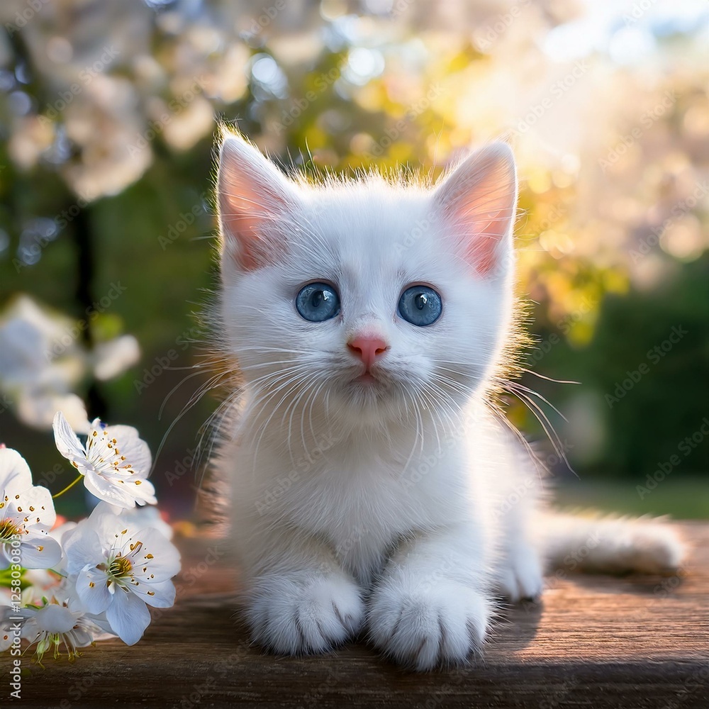 white baby kitten white baby kitten