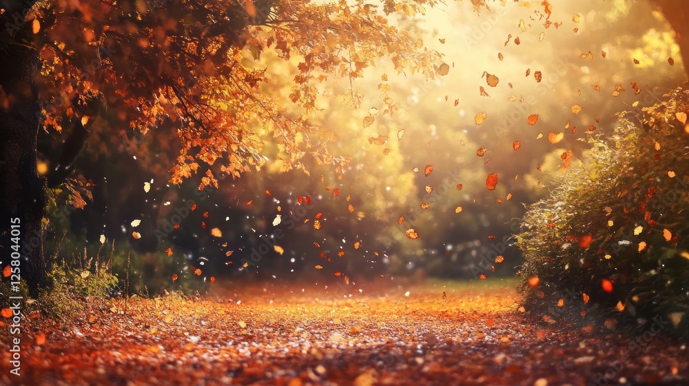 Naklejka premium autumn background