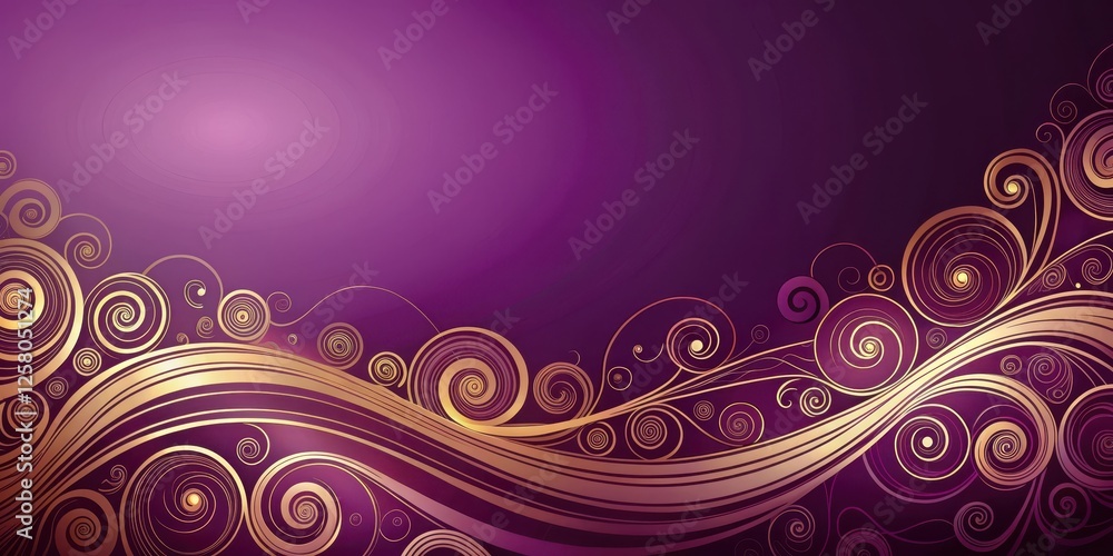 Gradient swirls in deep plum background Gradient swirls in deep plum background