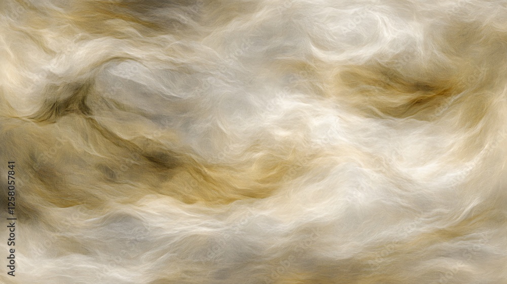 Fototapeta premium Abstract Beige and Brown Swirling Cloudscape AI Generated Texture Background