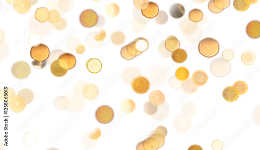 Festive bokeh lights glowing on transparent background Festive bokeh lights glowing on transparent background