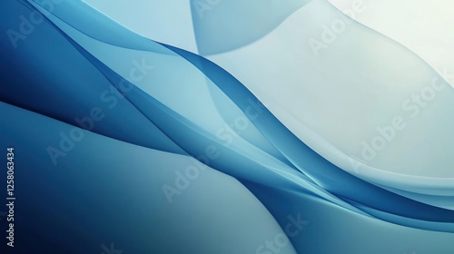 Blue background with minimalist abstract design, soft and clean