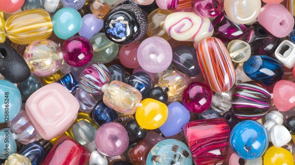 Vibrant Colorful Glass Beads Background Texture Vibrant Colorful Glass Beads Background Texture