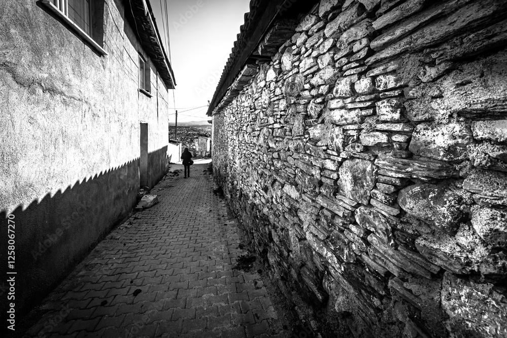 The stone houses that preserved the historical structure of Kula Emre village began to collapse over time. The stone houses that preserved the historical structure of Kula Emre village began to collapse over time.