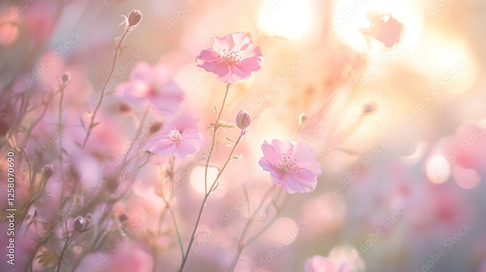Bright blurry bokeh with soft dreamy hues Bright blurry bokeh with soft dreamy hues