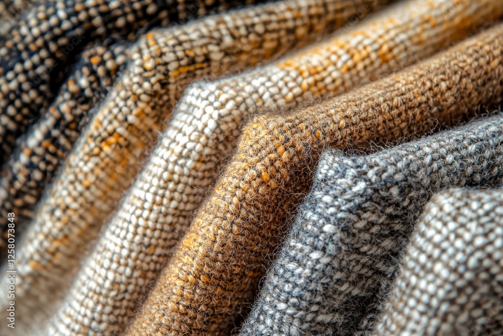 Detailed shot of knitted wool fabric in warm tones. Detailed shot of knitted wool fabric in warm tones.