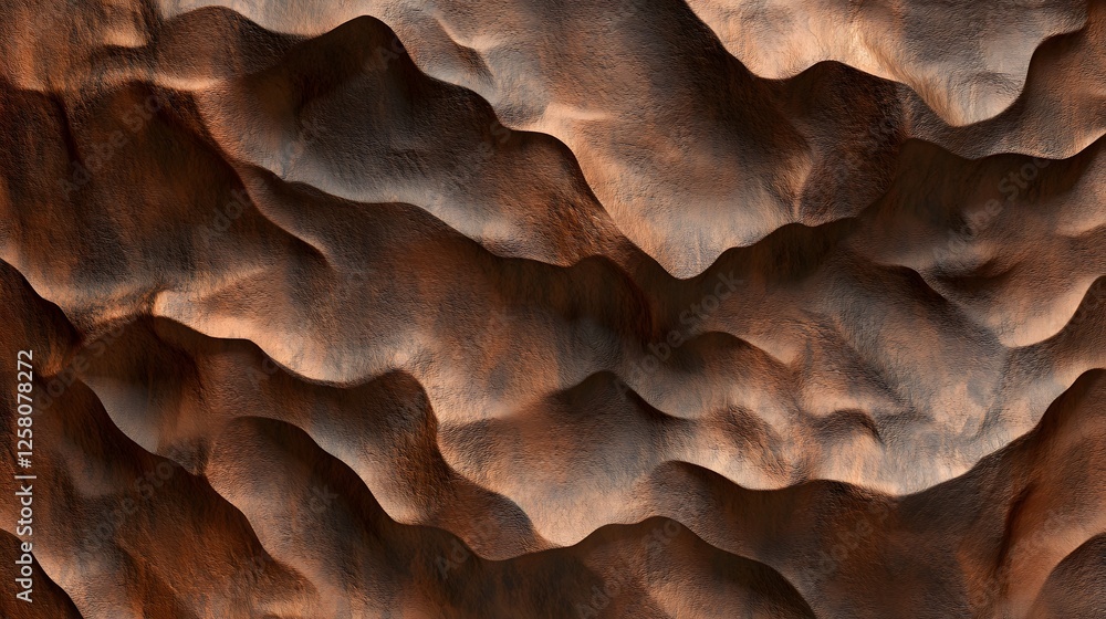 Abstract Brown Wavy Texture Background AI Generated Abstract Brown Wavy Texture Background AI Generated