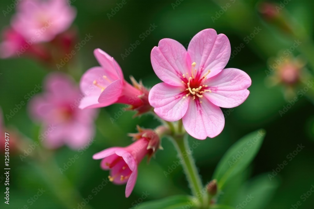 delicate pink blossoms with thorns from spiked veronica, plant, garden, greenery delicate pink blossoms with thorns from spiked veronica, plant, garden, greenery