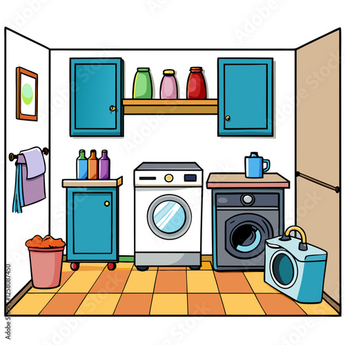set of household appliances