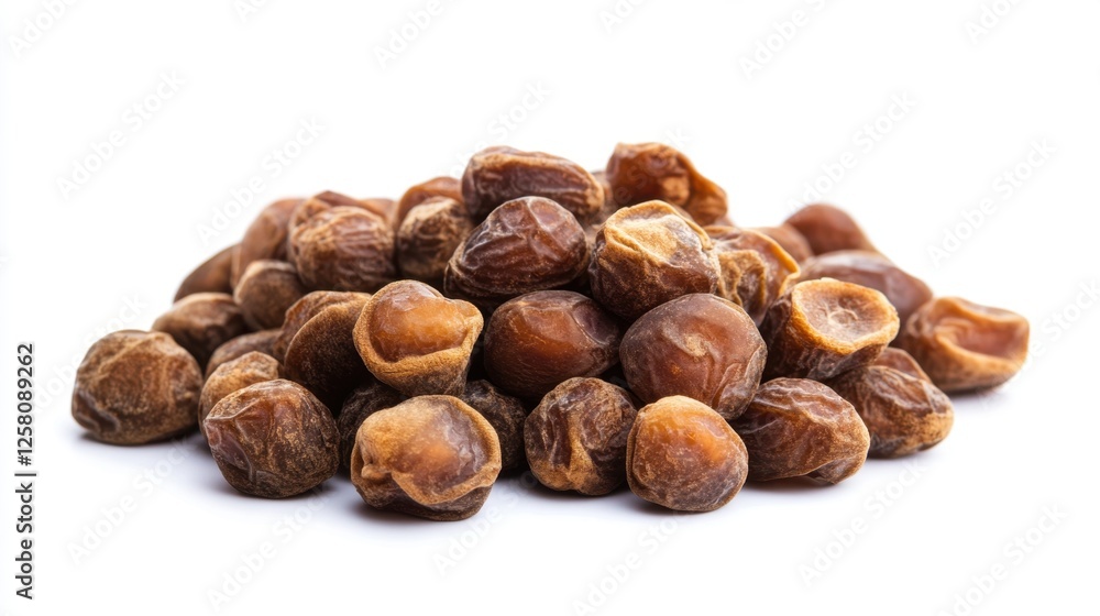 pile of dried dates isolated on white background, oriental sweet pile of dried dates isolated on white background, oriental sweet