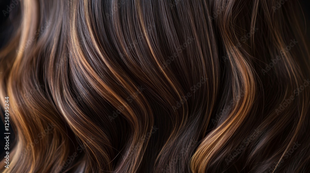 Chocolate brown hair with caramel highlights Chocolate brown hair with caramel highlights