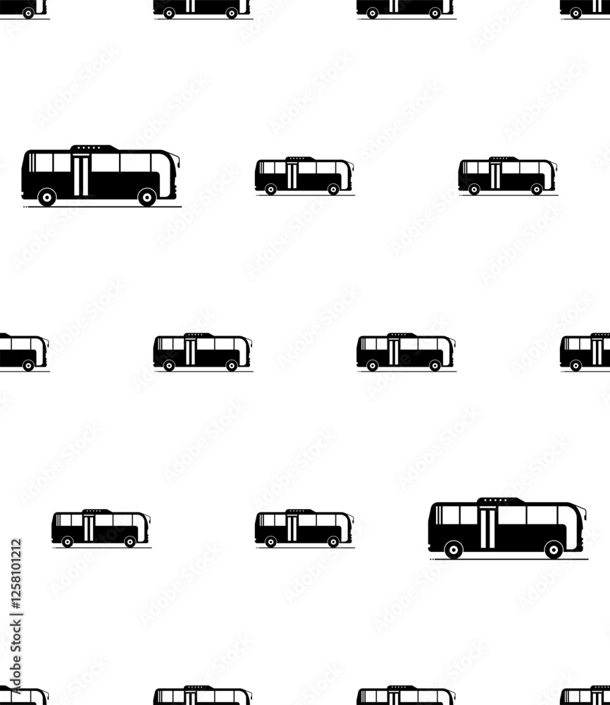 Bus Icon Seamless Pattern M_2311003 Bus Icon Seamless Pattern M_2311003