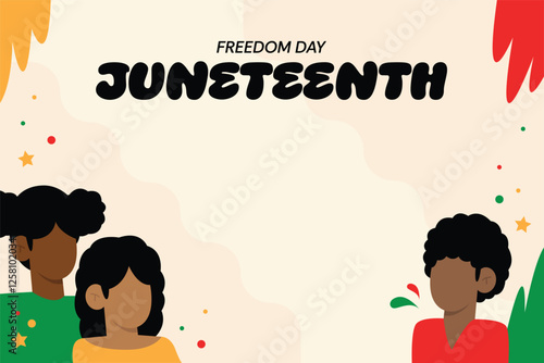 Juneteenth Freedom Day Poster Panoramic Banner