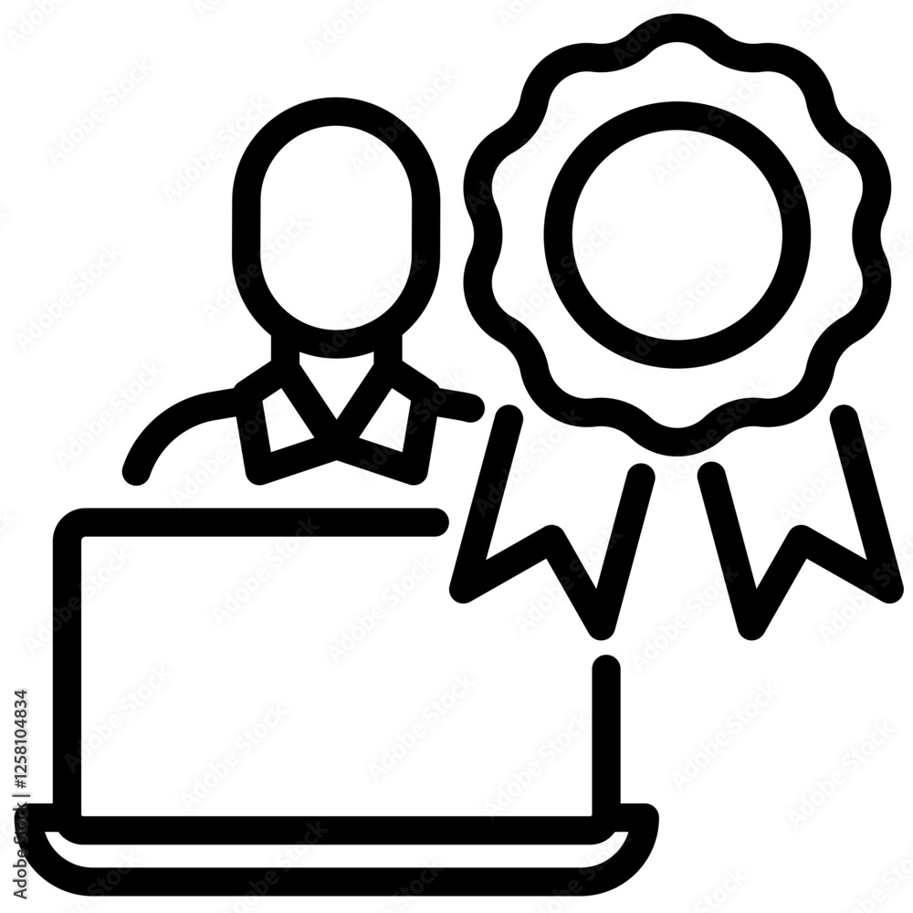 service quality vector outline icon service quality vector outline icon