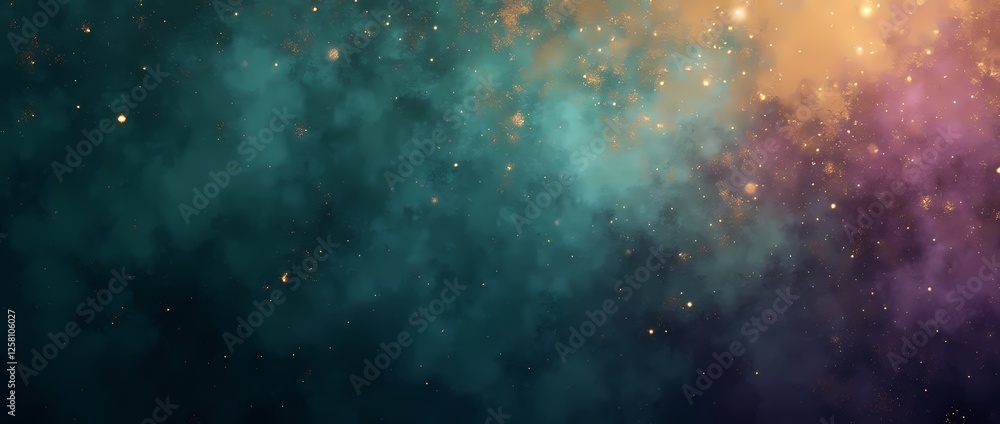 Cosmic rain on the window with stars and nebula in the night sky Cosmic rain on the window with stars and nebula in the night sky
