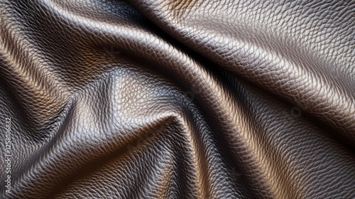 Wallpaper Mural A classic dark brown leather texture background with fine creases and subtle sheen Torontodigital.ca