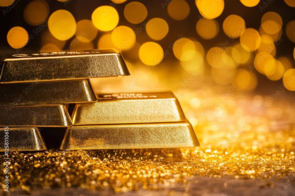 Golden Bars Gleaming: A Luxurious Still Life Golden Bars Gleaming: A Luxurious Still Life