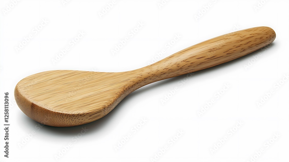 • A slender, slightly curved wooden back scratcher is laid horizontally on a clear white background. The diffused, bright lighting highlights the carved handle and gently bent tip without casting • A slender, slightly curved wooden back scratcher is laid horizontally on a clear white background. The diffused, bright lighting highlights the carved handle and gently bent tip without casting
